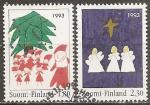 finlande - n 1198/1199  la paire oblitere - 1993