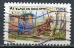 Timbre FRANCE 2013 Adhsif   Obl  N 820  Y&T  Cheval Attelage en roulotte