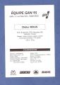 Carte ( format CPM ) cyclisme , quipe Gan 95 , Didier Rous ( signe )