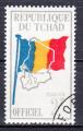 TCHAD - 1966 - Drapeau - Yvert service 2 Oblitr