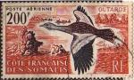 Cte Franaise des Somalis 1960 - Oiseau : outarde, poste arienne - YT A 28 