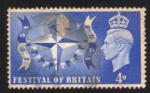 Royaume Uni 1951 Festival of Britain bleu