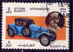 Afghanistan 1984 Y&T 1182 oblitr Voiture - Bugatti 43