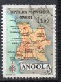 Angola Yvert N384 Oblitr 1955 Carte du pays 1$