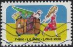 France 2020 Carnet Vacances Espace soleil liberté Sixième timbre Y&T 1876
