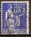 france - n 365  obliter - 1937 