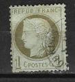 France  - 1872 - YT   n   50  oblitr  , 2me choix
