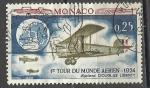 Monaco 1964; Y&T n 645; 0,25F avion, biplan Douglas