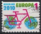 Pays Bas 2010 Oblitr Used vlo avec roues en forme de globes SU