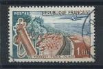 France Varit du N1355 Obl (FU) 1962 - Rpublique Franaise en bleu