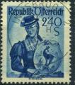 Autriche : n 804 oblitr anne 1951