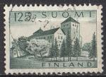 Finlande 1961; Y&T n 509; 125m vert-gris, chteau de Turku