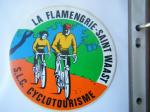 SLC CYCLOTOURISME LA FLAMENGRIE SAINT WAAST Autocollant VELO SPORT Cyclisme 