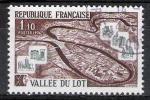 France 1974; Y&T n 1807; 1,10F la Valle du Lot
