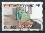 Timbre SAINT TOME THOME & PRINCIPE 1993  Obl  N 1165  Y&T  Train Locomotive 