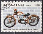 BURKINA FASO "les motos" n 655 de 1985 oblitr 