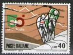 **   ITALIE    40 L  1967  YT-971  " Cyclistes "  (o)   **