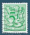 Belgique N1947 Lion hraldique type III 5F vert clair oblitr