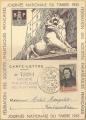 Carte-lettre avec cachet commmoratif Journe du timbre 1943 - Belfort 10/10/43