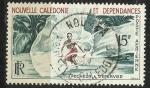 Nouvelle Caldonie 1955; Y&T n PA 67; 15F pcheur  l'pervier