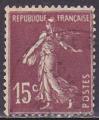 Timbre oblitr n 189(Yvert) France 1924 - Semeuse came