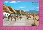 CPM  ESPAGNE, CATALUNA, GERONA ,ROSAS : Promenade maritime et Hotels 