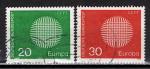 RFA / 1970 / Europa / YT n 483 & 484, oblitrs