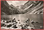 Hautes-Pyrnes ( 65 ) Cauterets : Baignade au lac de Gaube - Carte crite 1954