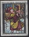1377 - Vitrail de l'glise Sainte Foy  Conches - oblitr - anne 1963