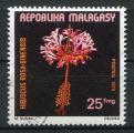 Timbre Rpublique de MADAGASCAR  1975  Obl  N 563  Y&T Fleurs