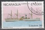 Nicaragua 1990  Y&T  1520  oblitr  navire
