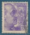 Espagne N788 Franco 20c violet oblitr