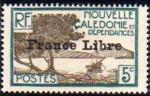 Nlle-Caldonie 1941 - Surcharg/overprinted "France Libre" - YT 199 *