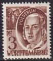 wurtemberg (occupation franaise) - n 2  neuf** - 1947/48