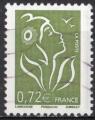 France Lamouche 2008; Y&T n° 4154; 0,72€, vert-olive