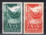 Guyane / 1947 / YT n 201 & 202 ( voir tat )