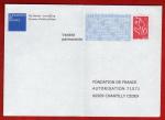 Enveloppe rponse . FONDATION DE FRANCE. Lamouche.  N 06P481