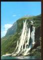 CPM neuve Norvge Geirangerfjord with the waterfalls " The Seven Sisters "