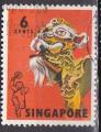 SINGAPOUR N 83 de 1968 oblitr