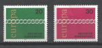 Europa 1971 Allemagne Yvert 538 et 539 neuf ** MNH