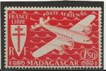 MADAGASCAR anne 1943 PA Y.T N56 NEUF** cote 0.75 Y.T 2022 gomme jaunie