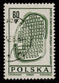 Pologne 1966 - YT 1581 - oblitr - Biskupin plan