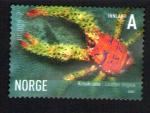 NORVEGE Timbre Stamp Crabe Galathe strie Galathea strigosa 2007 WNS N 032.07