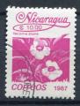 Timbre du NICARAGUA 1987  Obl  N 1440  Y&T  Fleurs