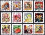 France 2013; Y&T n aa901-12; LV 20g,srie timbres voeux, petits bonheurs