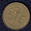 Etats de l'Afrique de l'Ouest 2009 Pice de monnaie Coin 5 Francs