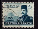 AF13 - 1947 - Yvert n 258 - Le roi Farouk devant la citadelle du Caire