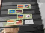 ONU . Lot de 8 timbres DRAPEAUX oblitres  New-York 1997