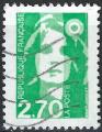 FRANCE - 1996 - Yt n 3005 - Ob - Marianne du Bicentenaire 2,70F vert