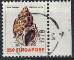 Singapour 1977 Oblitr Used Coquillage Babylonia Spirata SU